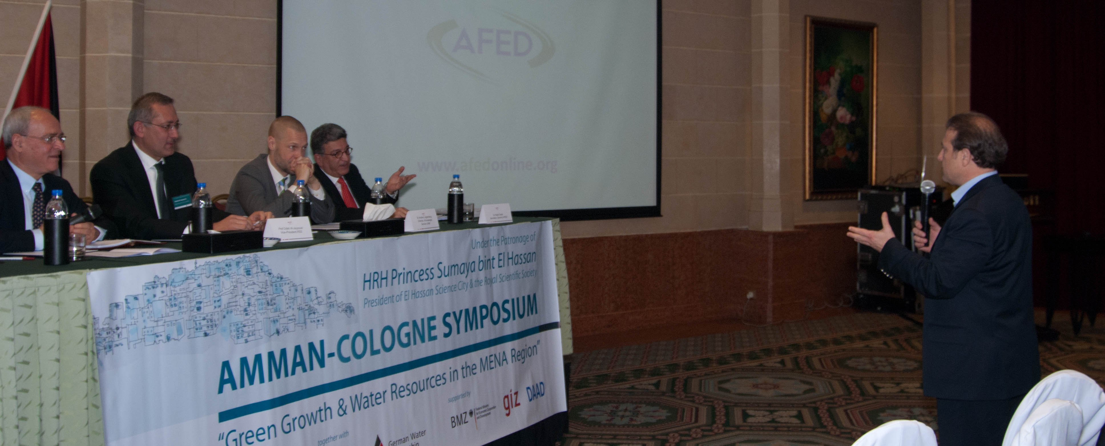 AFED at Amman-Cologne Water Symposium
