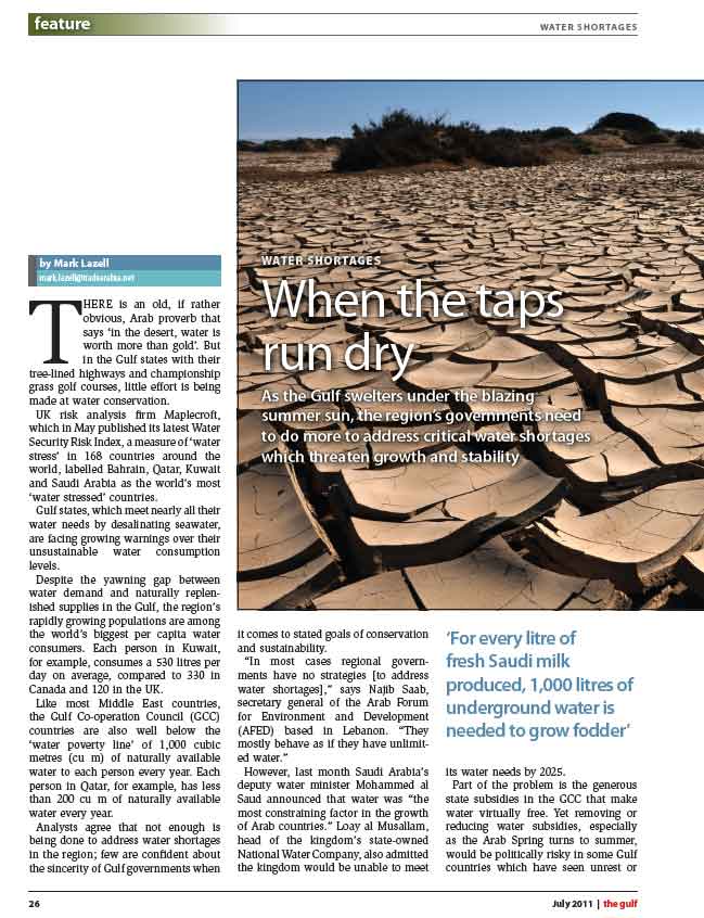 Water Shortages: When the taps run dry